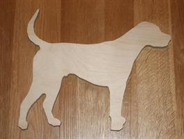HUND av 12mm kryssfiner, 30cm, UPUSSET