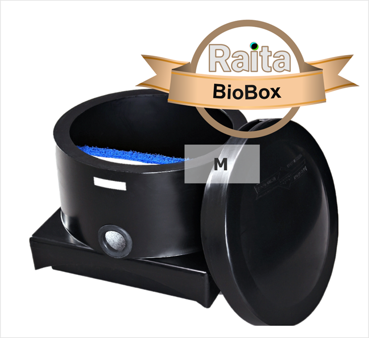 BioBox M grey water filter for the sauna, summer cottage. BioBox M and Slim, have high capacity with small size. 