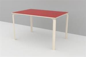 Mio Bord 800x1200mm m/linoleum H60 röd