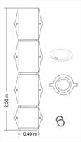 Kokoomakaivo 1/1 kork 2m, halk 0,40 m