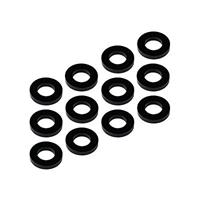 1up Racing 3x6x1mm Precision Aluminum Shims - Blac