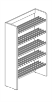 Hylte - Skohylla golv 89x32x170cm