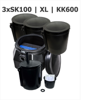 3xSK100 - BioBox XL 600 l / 24 H - KK600