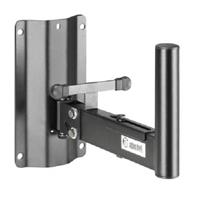 Wall mount speaker bracket with mounting pole