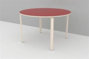 Mia Bord Ø1200mm m/laminat H50cm röd
