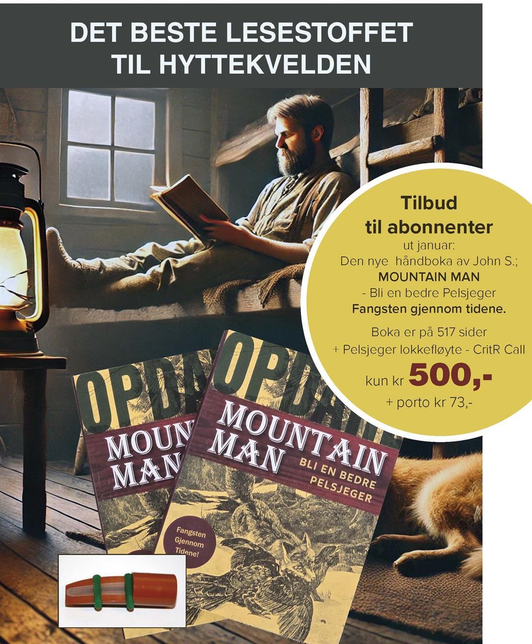 Den nye håndboka Mountain Man bli en bedre pelsjeger + Pelsjeger lokkefløyte