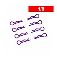 Ultimate Racing Body Clips 1/8 L&R (Purple 8pcs)