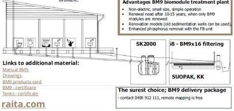 BM9 biomodule purification plant - no electricity, reliable operation