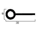 1-688 Solid gummilist EPDM