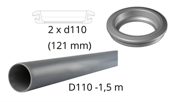 Combination set for parallel tanks