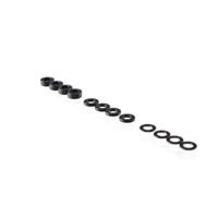 RUDDOG 3mm Washer Set Black (0.5mm/1.0mm/2.0mm)